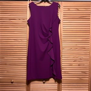 PLUS - Ruffled Sheath Dress